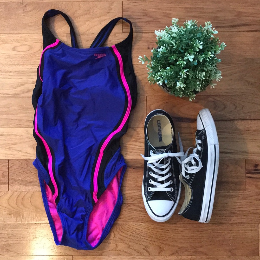 Blue Speedo Swimsuit